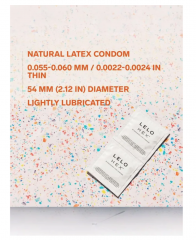 LELO HEX Original, 36 х 2stk, Презервативы диаметр 54 мм, 36штук х 2 упаковки