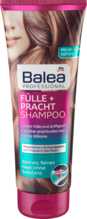 В НАЛИЧИИ Balea (Балеа) Fulle + Pracht Шампунь для Волос для Придания Дополнительного Объема Тонким Волосам, 250 мл