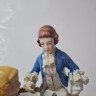 Фарфоровая статуэтка мужчины и женщины викторианской эпохи, 16см х 14см, Германия, 1970-80гг.
