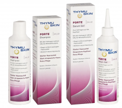 SET Thymuskin FORTE Shampoo 200ml + Serum gel 200ml, Набор Шампунь 200 мл и Гель-сыворотка 200 мл с пептидами тимуса против выпадения волос