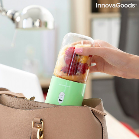 InnovaGoods InnovaGoods Akku-Stabmixer WIEDERAUFLADBARER TRAGBARER STANDMIXER MIT BECHER BLENDYR INNOVAGOODS, 30 W Беспроводной ручной блендер InnovaGoods ПОРТАТИВНЫЙ БЛЕНДЕР С ЧАШКОЙ BLENDYR INNOVAGOODS, 30 Вт