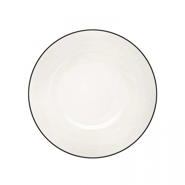 ASA SELECTION ASA A Table Ligne Noire Pastateller / Suppenteller d: 22 cm / h: 5 cm / 0,70 L ASA A Table Ligne Noire тарелка для макарон / суповая тарелка d: 22 см / высота: 5 см / 0,70 л