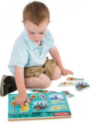 Melissa  Doug Soundpuzzle aus Holz Деревянный звуковой пазл