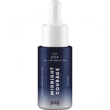 PSA Skin Midnight Courage Rosehip & Bakuchiol Retinol Night Oil  Midnight Courage Шиповник и Бакучиол Ночное масло с ретинолом