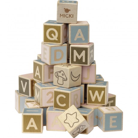 Micki MICKI BUCHSTABENKLOETZE 36 STK. БЛОКИ ДЛЯ БУКВ MICKI 36 ШТ.