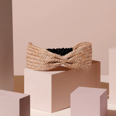 The Hair Edit Raffia Woven Headband  повязка на голову из рафии
