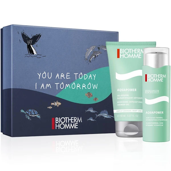 Biotherm (Биотерм) Homme Aquapower Oligo-Thermal Care Dynamic Hydration, Geschenkset Подарочный набор: Soin Oligo-Thermal - Hydratation Dynamique 75 мл + Gel Douche RafraiChi (Ши)ssant Detoxifiant 75 мл / 1 шт. Biotherm (Биотерм) Homme Aquapower Oligo-Thermal Care Dynamic Hydration, Geschenkset Подарочный набор: Soin Oligo-Thermal - Hydratation Dynamique 75 мл + Gel Douche RafraiChi (Ши)ssant Detoxifiant 75 мл / 1 шт.