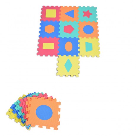 MONI 10 teilig Puzzlematte Teilegrosse 32 x 32 cm EVA-Schaum Puzzlematten Коврик-пазл из 10 частей