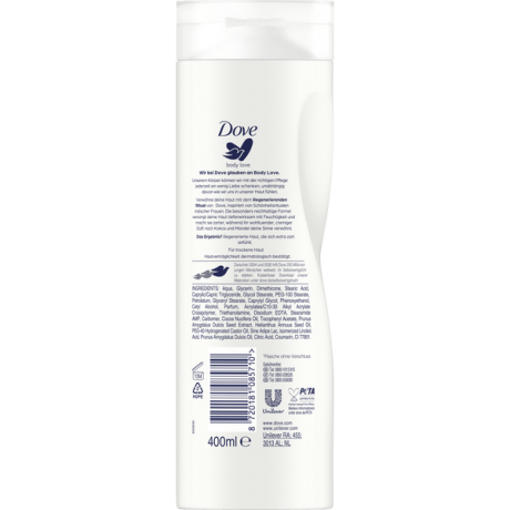 Dove Bodylotion Regenerierendes Ritual mit Kokos und Mandelduft, Дав Увлажняющий лосьон для тела  с ароматом кокоса и миндаля, 400 мл