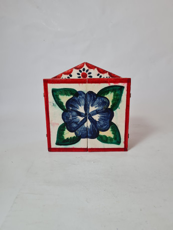 Композиция винтажная Retablos "Музыканты", гипс, ручная роспись, 16 x 7,5 x 17,5 см, Германия, 1960-70гг.