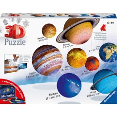 Ravensburger 8-tlg. Set 3D-Puzzleball Planetensystem 8 шт. Установить планетарную систему 3D-Puzzleball