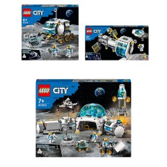LEGO 3er Set НАБОР ЛЕГО: 60348 Луноход + 60349 Лунная космическая станция + 60350 Лунная научная база