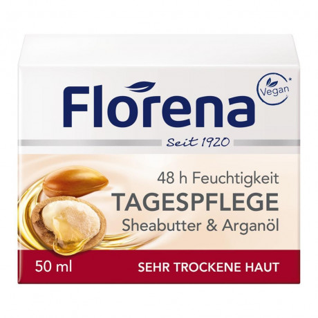 Florena Tagespflege Sheabutter & Arganol Дневной уход Масло ши и арганол