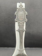 Ложка сувенирная винтажная WMF "Крепость Мариенберг", олово, 19.5 см, Германия, 1988 год.