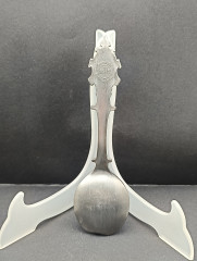 Ложка сувенирная винтажная WMF "Крепость Мариенберг", олово, 19.5 см, Германия, 1988 год.