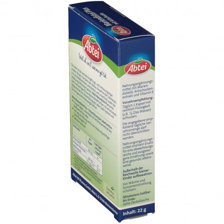 Abtei (Абтай) Mariendistel Plus mit Artischocke 30stk Капсулы Расторопши с экстрактом Артишока 30 шт