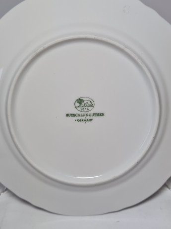 Hutschenreuther Bavaria Набор фарфоровых тарелок "Незабудки", 5 шт х 15,5 x 2 см, Германия, 1960-70гг.