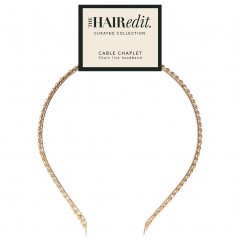 The Hair Edit Gold Cable Chaplet Headband  Золотая повязка на голову в виде часовни