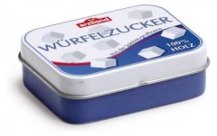 ERZI Spiellebensmittel Wurfelzucker in der Dose Играйте в кубики пищевого сахара в банке