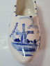 Delft Blue Holland Декоративный башмачок с синим рисунком ручной работы, дельфтский фарфор, 7 x 15 см, Голландия, 1960-70гг.