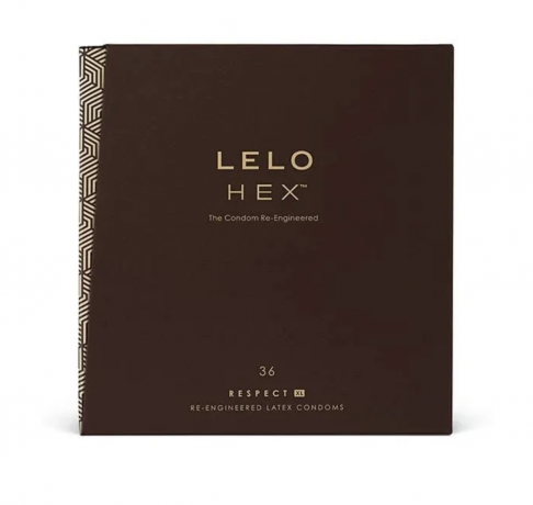 LELO HEX Respect XL diameter 58mm, 2stk x 36 st (72stk), Презервативы XL диаметр 58 мм, 36 шт x 2 упаковки