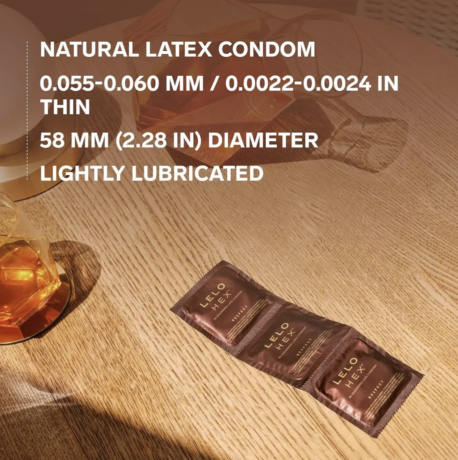 LELO HEX Respect XL diameter 58mm, 2stk x 36 st (72stk), Презервативы XL диаметр 58 мм, 36 шт x 2 упаковки