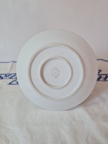 Waldershof Bavaria Фарфоровая Супница с изящным узором и позолотой по краю, 8см х 30 см, Германия, 1960-70гг.