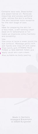 Hildegard Braukmann Peeling Emosie, Хильдегард Браукманн Пилинг для лица с маслом ши и маслом косточек персика, 100 мл