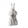 Hutschenreuther Hutschenreuther Hasenfiguren Hasenfrau mit Korb - weiss glasiert h: 13,7 cm Фигурки кроликов Hutschenreuther женщина-кролик с корзиной - белая глазурь, высота: 13,7 см