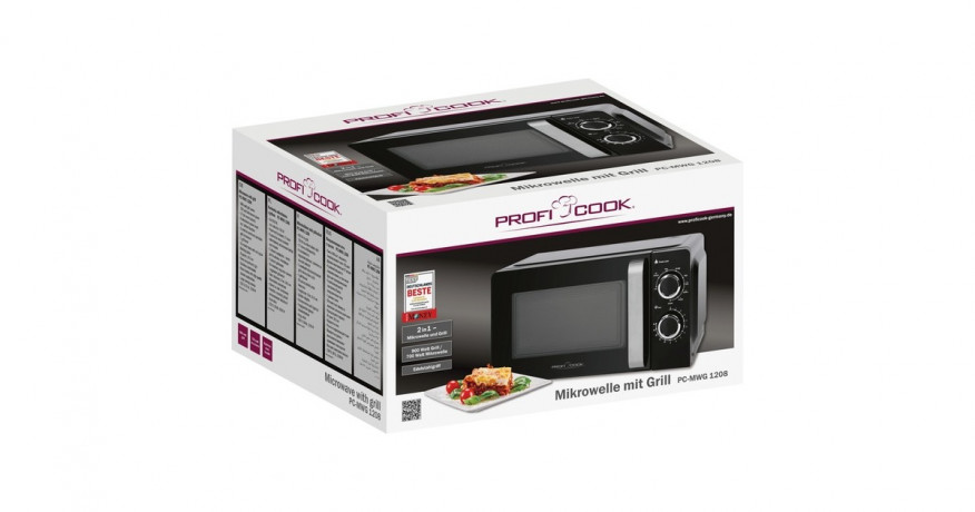 ProfiCook ProfiCook PC-MWG 1208, Mikrowelle schwarz/silber schwarz/silber ProfiCook PC-MWG 1208, микроволновая печь черный/серебристый