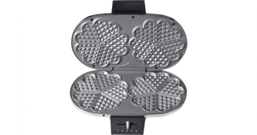 Cloer Cloer Doppel-Waffeleisen 1329 silber/schwarz, 1.200 Watt silber/schwarz Двойная вафельница Cloer 1329 серебристый/черный, 1200 Вт