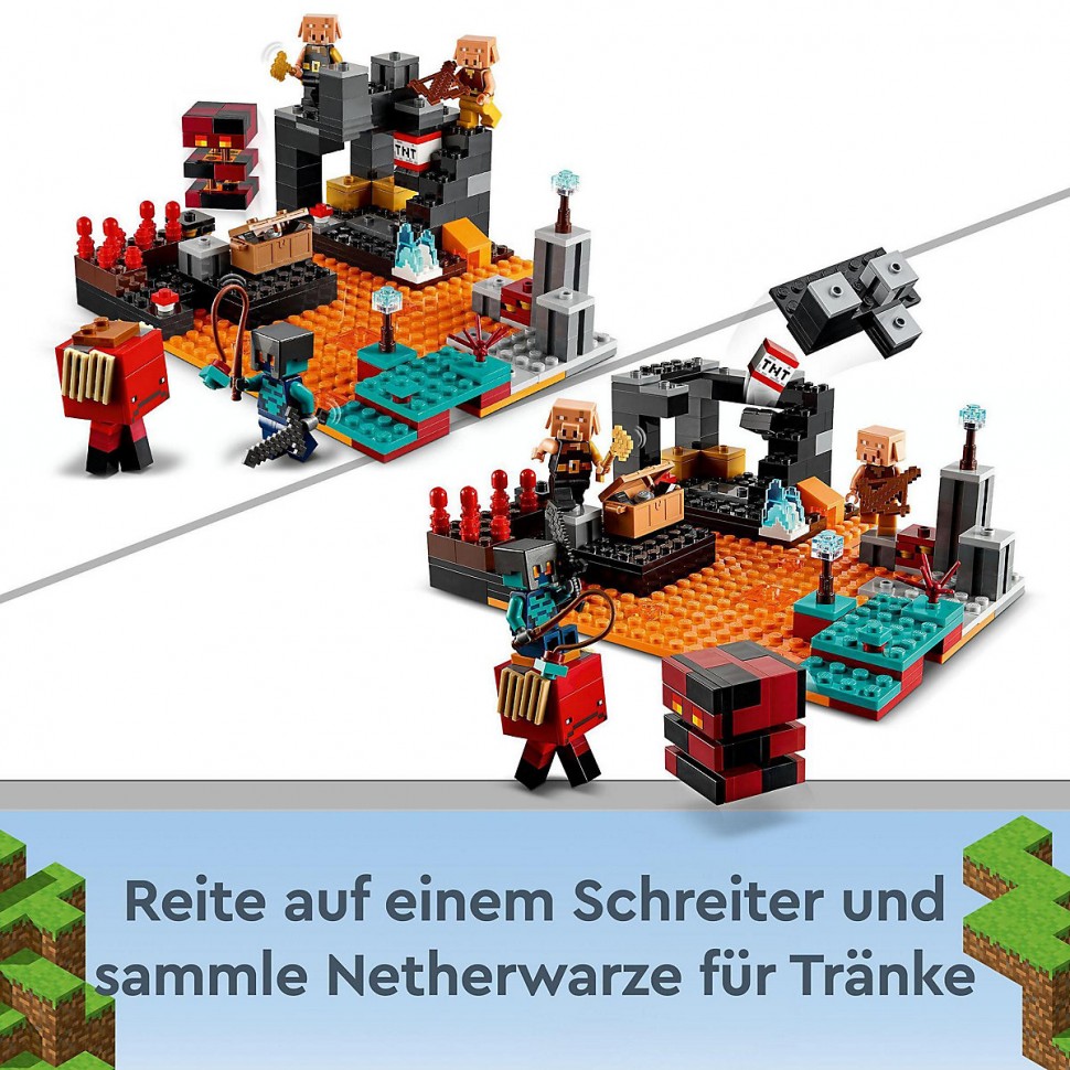 Купить LEGO Minecraft 21185 Die Netherbastion ЛЕГО Нижний Бастион в  интернет-магазине Diskontshop.eu Германия всего за 5 704 руб. в