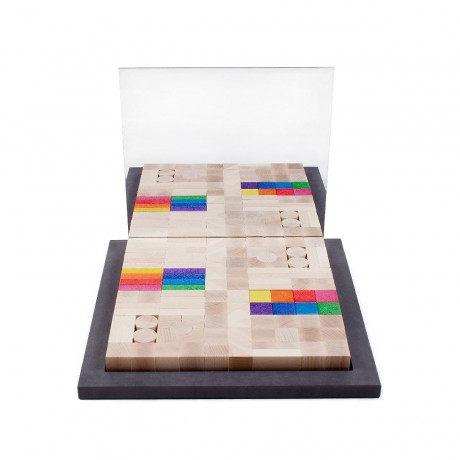 SINASPIELZEUG Bausteine Bauspiel Frobel Modern LxBxH 305x305x16mm NEU Строительные блоки строительные игровые Frobel Modern LxWxH 305x305x16mm NEW