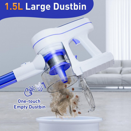 EICOBOT EICOBOT Akku-Hand-und Stielstaubsauger Ideal fur Hartboden, Teppiche, Tierhaare, beutellos, Kabelloser 23000Pa Akku-Staubsauger: Leistungsstark, leicht, flexibel  Беспроводной ручной и стержневой пылесос EICOBOT, идеально подходящий для твердых по