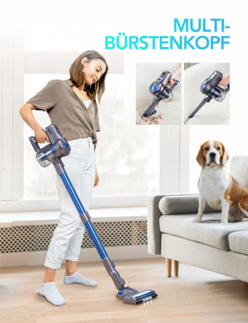 Greenote Greenote Akku-Stielstaubsauger GSC50, 23KPA, 4 in 1 Multifunktionaler Handstaubsauger, 200,00 W, Freistehender Akkusauger fur Hartboden, Teppich, Tierhaare  Беспроводной ручной пылесос Greenote GSC50, 23 кПА, многофункциональный ручной пылесос 4 