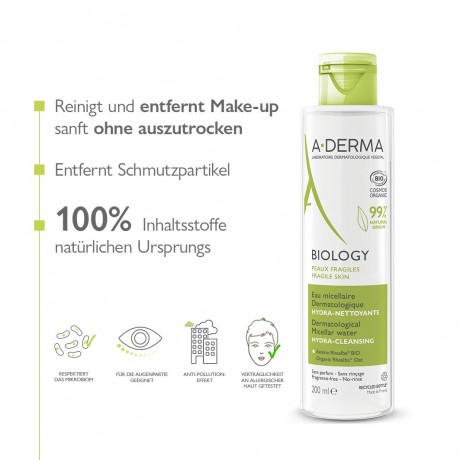 A-DERMA Biology Mizellengesichtswasser Биология мицеллярный тоник