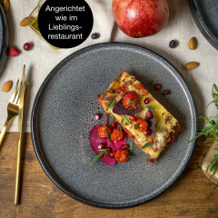 Moritz &amp; Moritz Moritz &amp; Moritz Speiseteller 4-tlg. Reaktiv  grau Обеденные тарелки Moritz &amp;amp; Moritz 4 шт. Реактивный