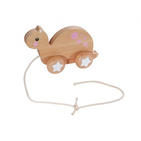 KINDSGUT Holz-Ziehtier Schildkrote Nachziehspielzeug Деревянная черепаха