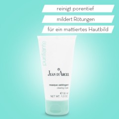 JEAN D'ARCEL masque astringent PURIFIANTE Maske verfeinert die Porigkeit mit antiseptischer Wirkung  маска вяжущая PURIFIANTE маска сужает поры с антисептическим эффектом