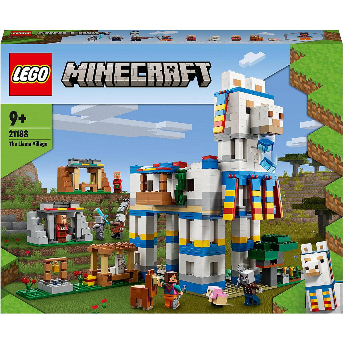 Купить LEGO Minecraft 21188 Das Lamadorf ЛЕГО Деревня Ламы в  интернет-магазине Diskontshop.eu Германия всего за €129,99 в