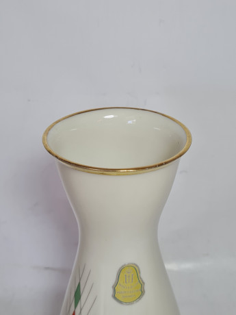 Ваза винтажная, Winterling Marktleuthen Bavaria с геометрическим декором, фарфор, 18 x 9 см, Германия, 1960-1970гг.