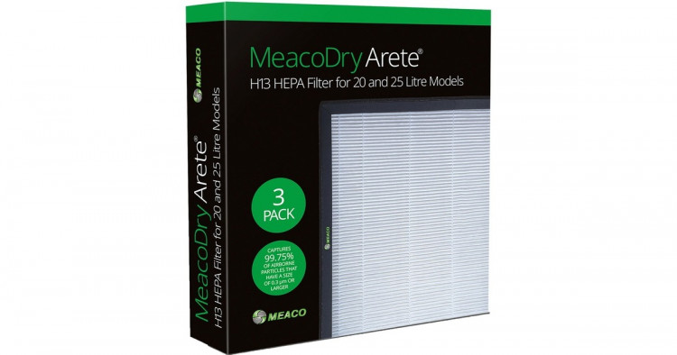 Meaco Meaco Dry Arete One H13 HEPA-Filter 20L / 25L, 3 Stuck fur Meaco Dry Arete One 20L und 25L Luftentfeuchter   HEPA-фильтр Meaco Dry Arete One H13 20л/25л, 3 шт. для осушителей Meaco Dry Arete One 20л и 25л