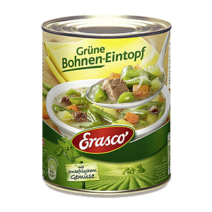 Erasco Зеленая тушеная фасоль 800г