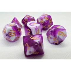 dice4friends 7-tlg. RPG Wurfelset: Racing Purple 7 шт. Набор игральных костей RPG: Racing Purple