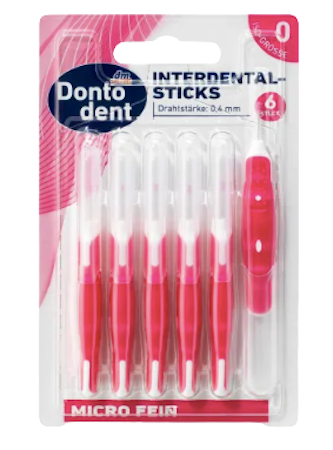 Dontodent Interdentalbursten orange 0,4 ISO 1, Межзубные ершики 0,4 мм, 6 штук Dontodent Interdentalbursten orange 0,4 ISO 1, Межзубные ершики 0,4 мм, 6 штук