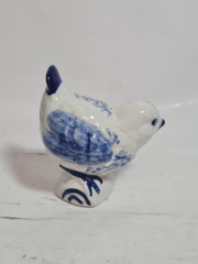 Фигурка винтажная Delft &quot;Птичка&quot;, ручная работа, фарфор, 8 см, Нидерланды, 1970-80гг.