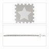 relaxdays 45 x Puzzlematte Sterne weiss-grau 45 x коврик-пазл звезды бело-серый