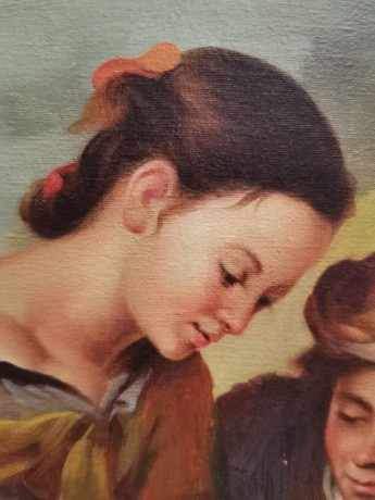 Продавщица фруктов, копия картины Бартоломе Эстебана Мурильо (Murillo) 1670 - 1675 гг., холст, масло.