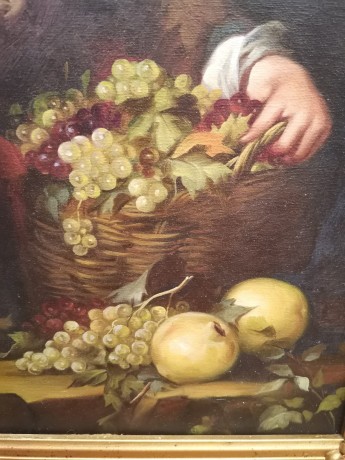 Продавщица фруктов, копия картины Бартоломе Эстебана Мурильо (Murillo) 1670 - 1675 гг., холст, масло.