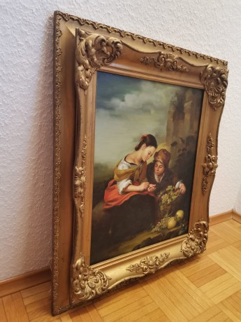 Продавщица фруктов, копия картины Бартоломе Эстебана Мурильо (Murillo) 1670 - 1675 гг., холст, масло.